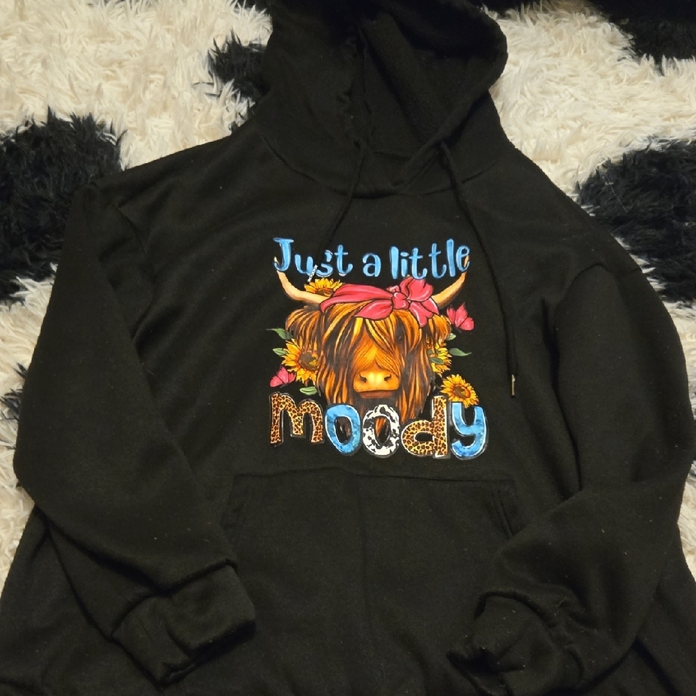 SHEIN Curve Black Hoodie